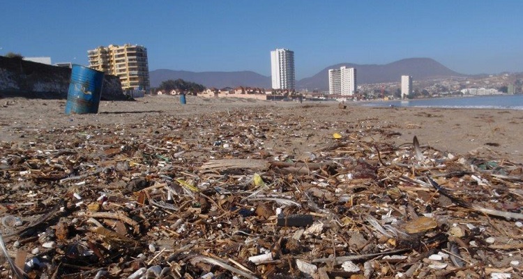 Estudio: Lluvias y vientos arrastran basura a playas chilenas