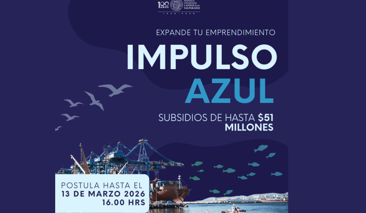 Chrysalis PUCV lanza convocatoria “Impulso Azul” para emprendimientos de Economía Azul
