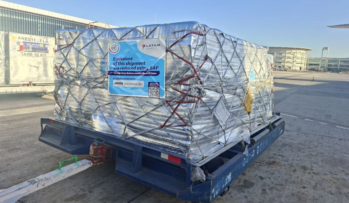Andes Integración Logística, LATAM y AquaChile concretan embarque aéreo de salmón premium con uso de combustible sostenible