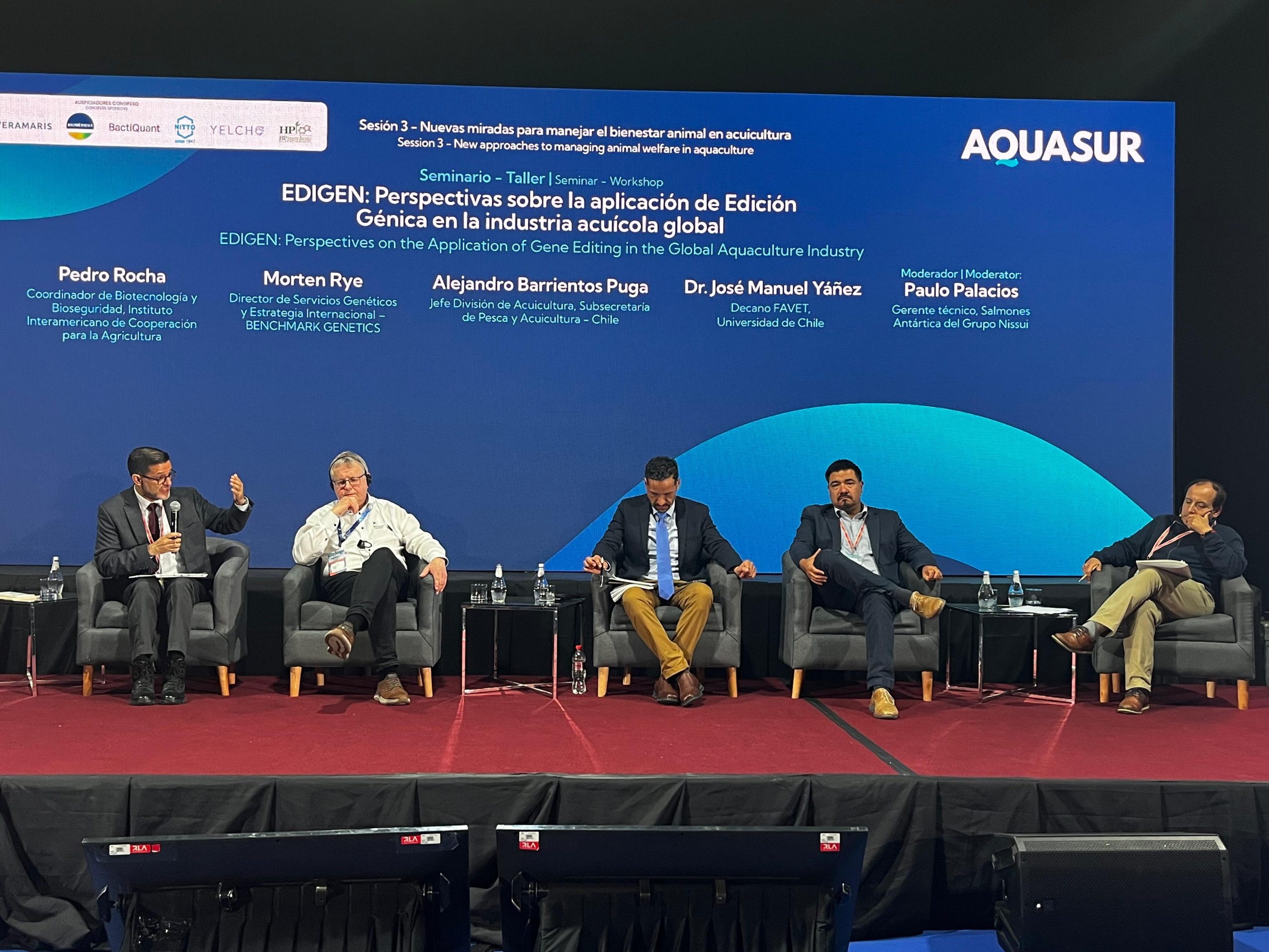 Edigen y Favet lideran debate sobre edición genética en el segundo día del Congreso Aquasur