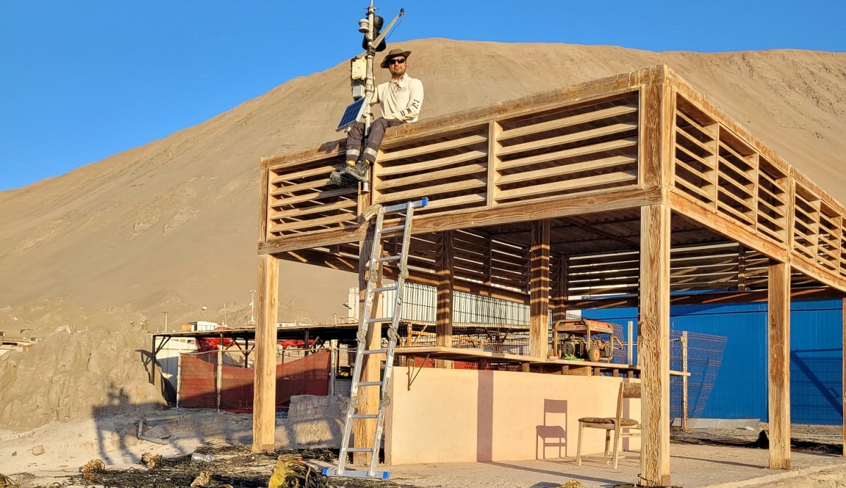 IFOP instala nueva estación meteorológica en Punta Angamos, Región de Antofagasta