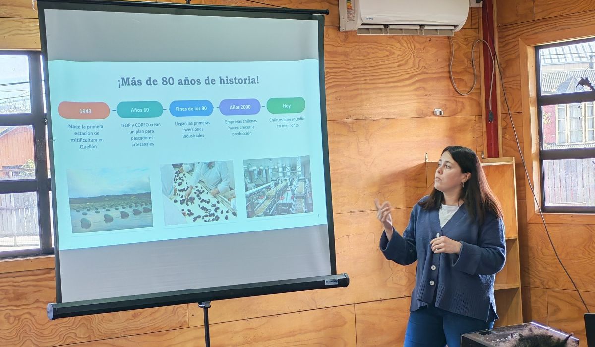 AmiChile lleva el cultivo del chorito a las aulas en feria científica de Castro